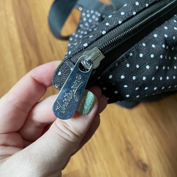 thirty one Fold Over Weekender in Charcoal City Swiss Dot - Picture 12 of 12